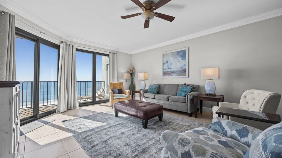 Living area on the beach