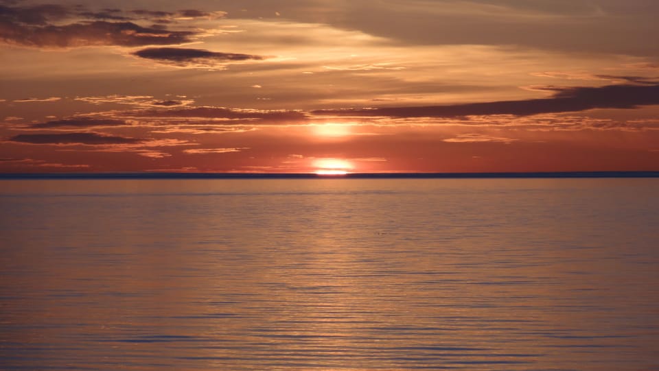 Lake Michigan sunsets are beautiful.