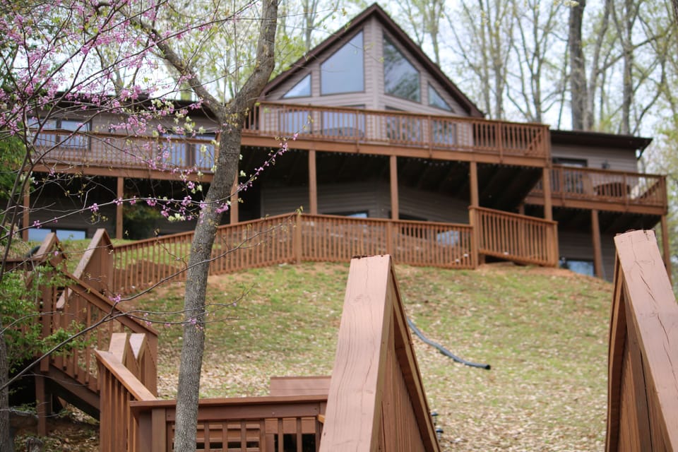Rear of home, facing the lake.