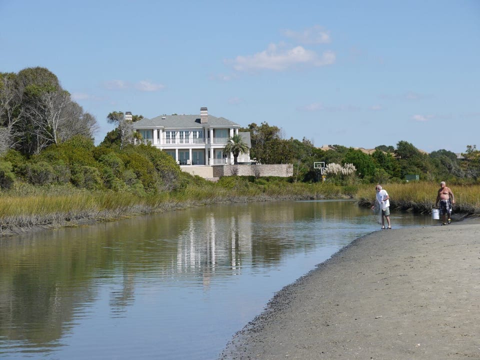 Fishing and crabbing in the inlet preserve