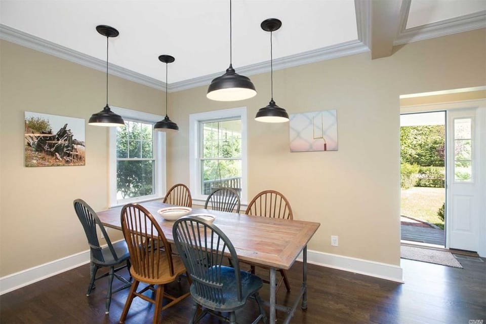 Dining area with seating up to 8 adults. 