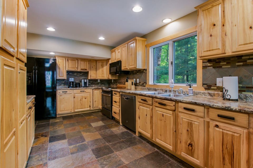 Modern Kitchen with Hickory Cabinets
