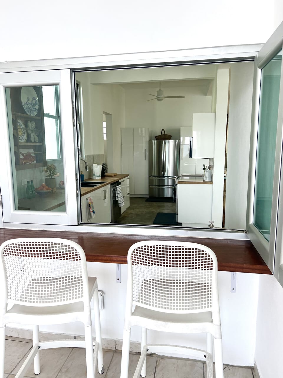 new kitchen with ocean view