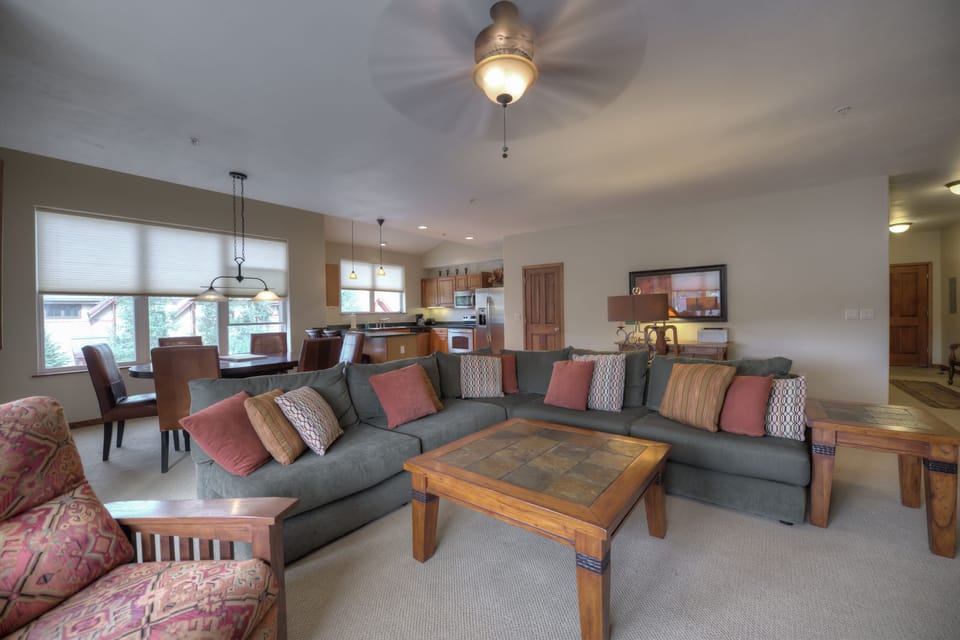 Kick back and relax on this comfy sectional sofa.