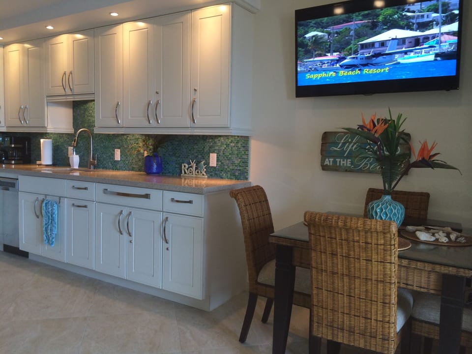 Kitchen and dining area