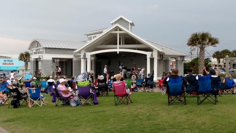 Ocean Front Park Stage with events and music! (1/2 block from house)