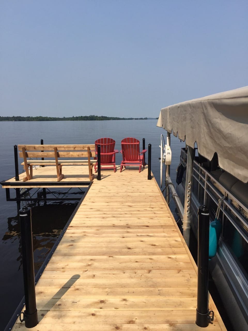 48 ft long dock with 12 foot platform.