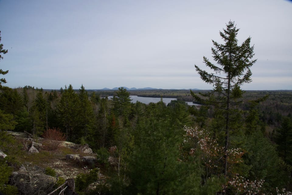 Views to Bar Harbor, Acadia Nat'l park and Sunrise trail are a short hike away.