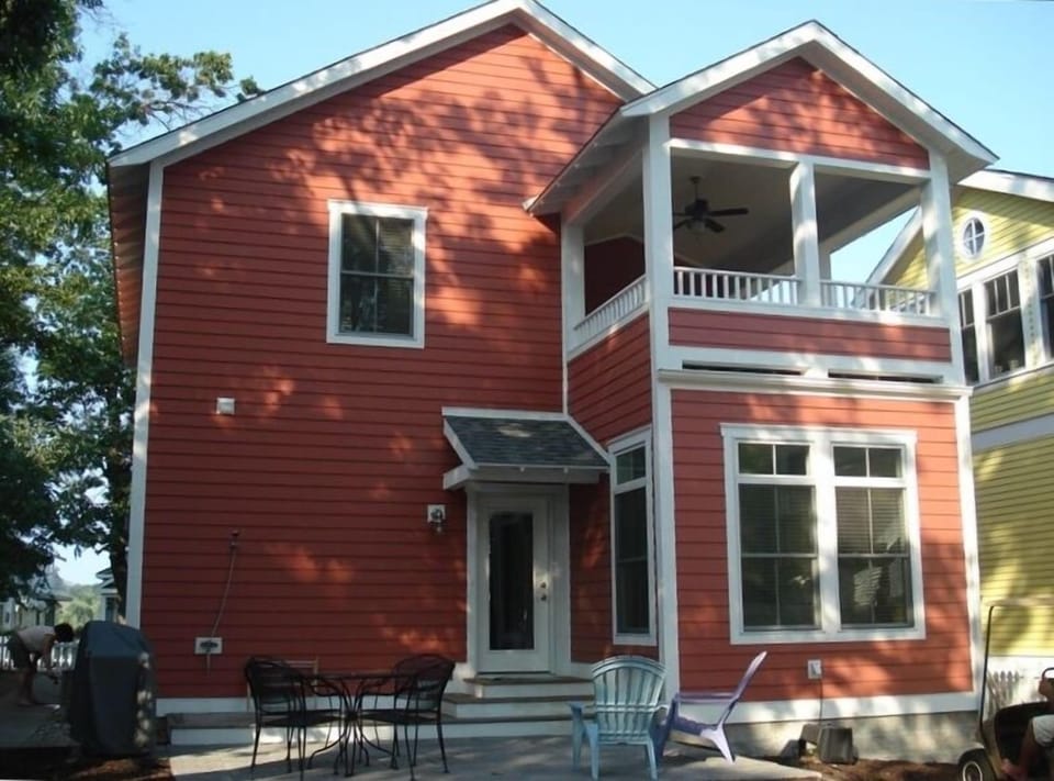 Back of House with patio and gas grill