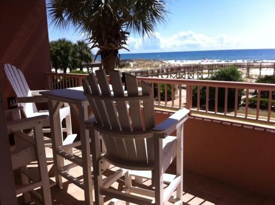 Beautiful Patio Furniture. Actual View From Your Private Balconey