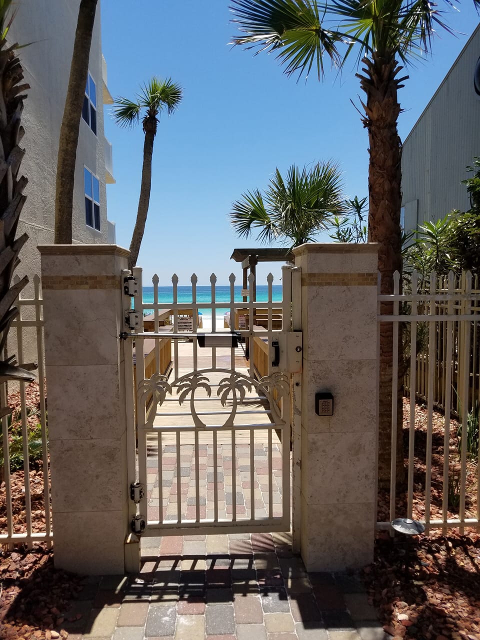Coded beach entry