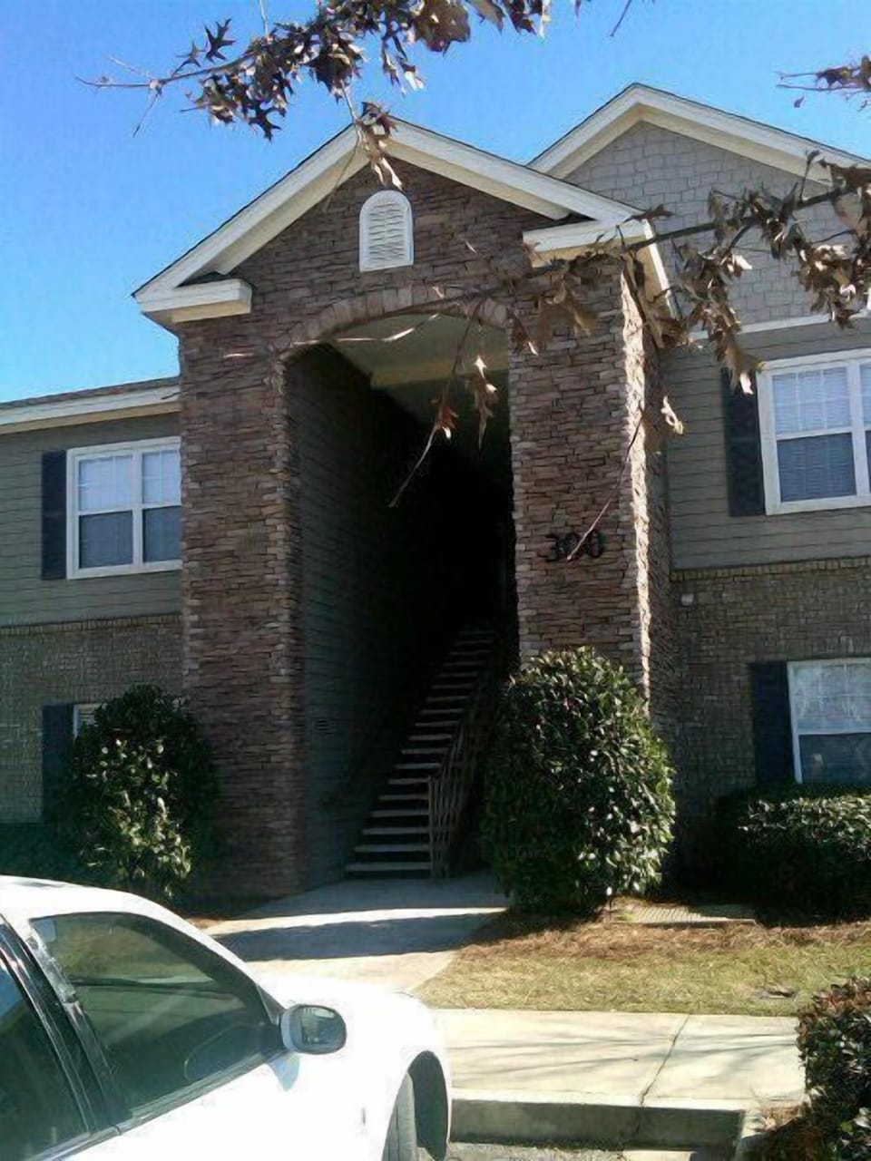 front of condos
