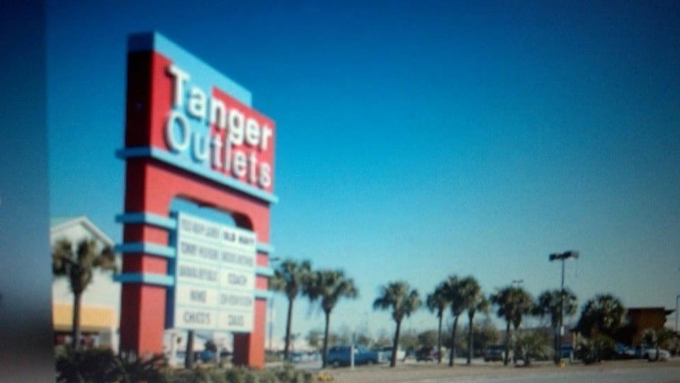 Tanger Outlet Mall about 3 blocks from Condo
