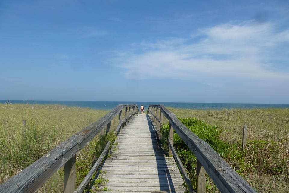 Private walkway to beach