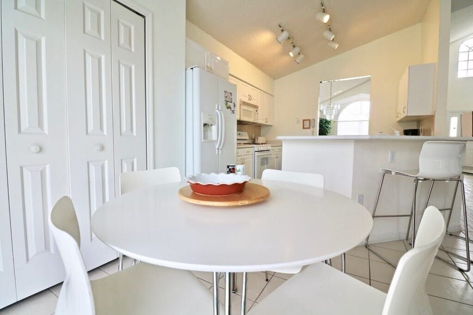 The kitchen area