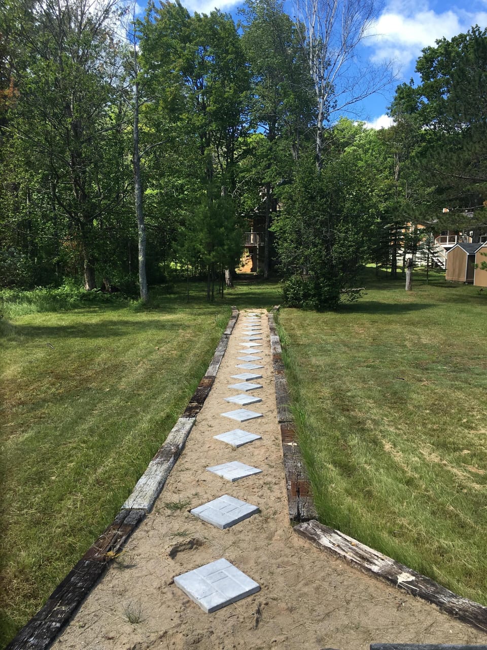 Walkway to from house to Lake Front.