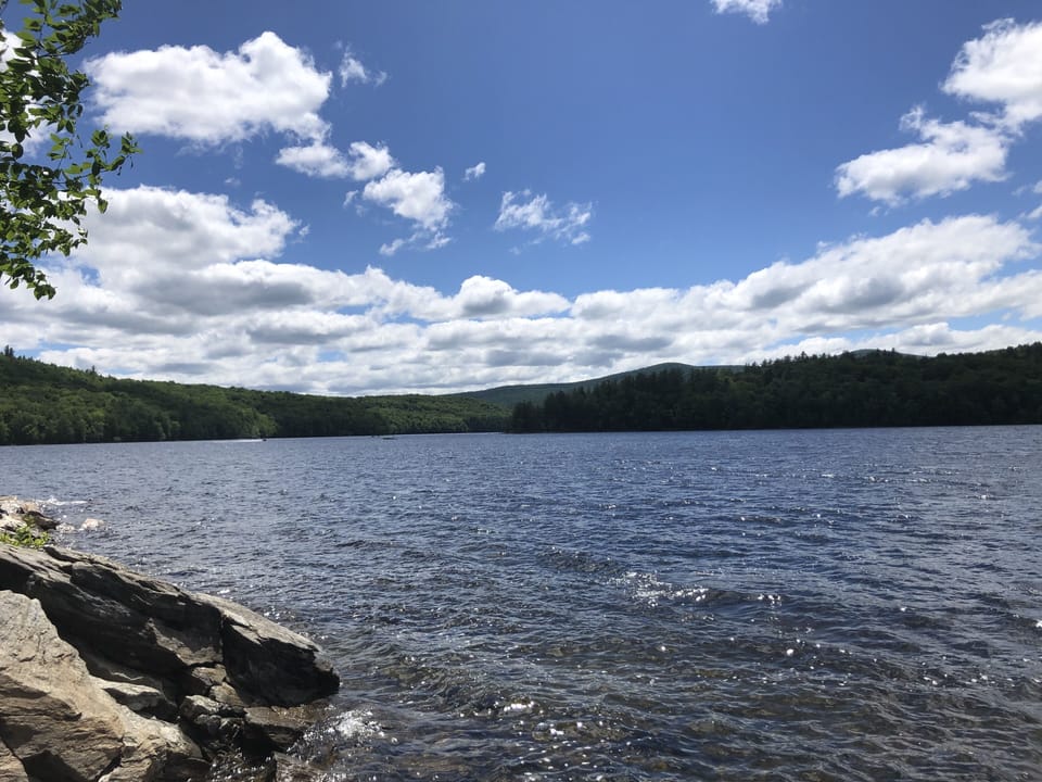 Harriman Reservior (Lake Whitingham) is just a short drive from our house.  