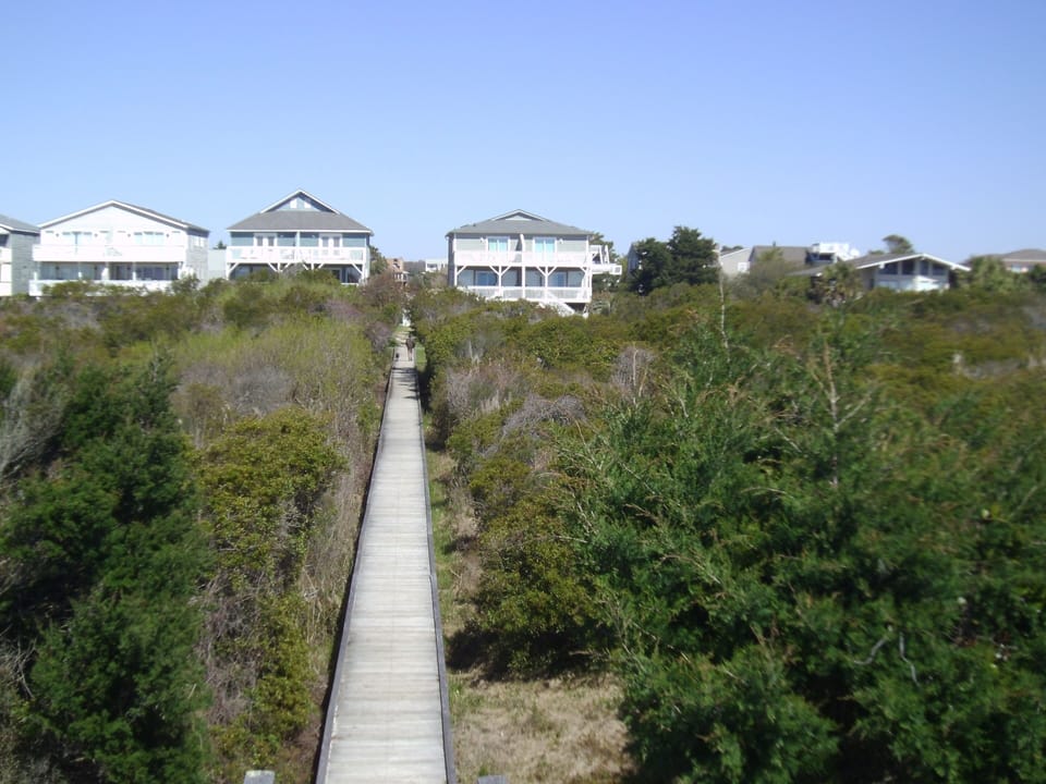 Walkway, from beach.
