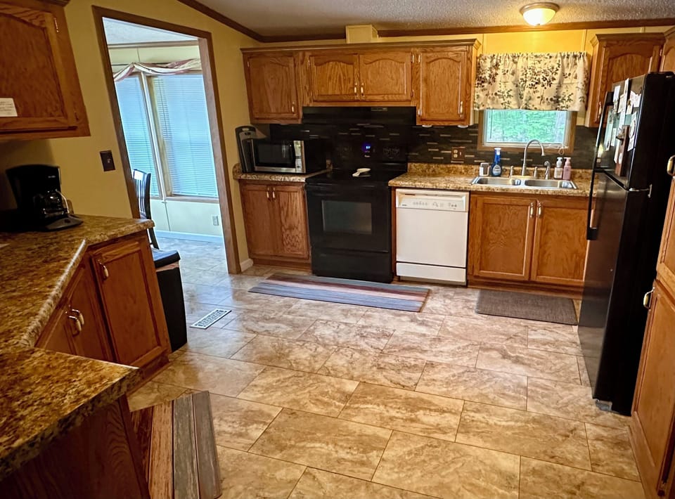 Our kitchen has all the amenities you’ll need to whip up simple meals.