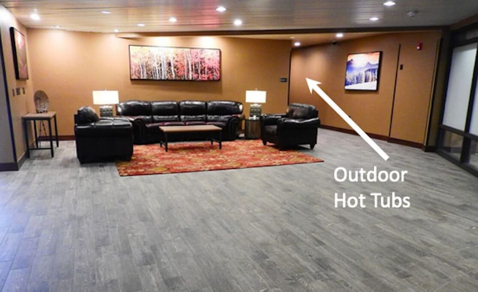 Access to outdoor hot tub.  Ask for spa towels when you check in!!!
