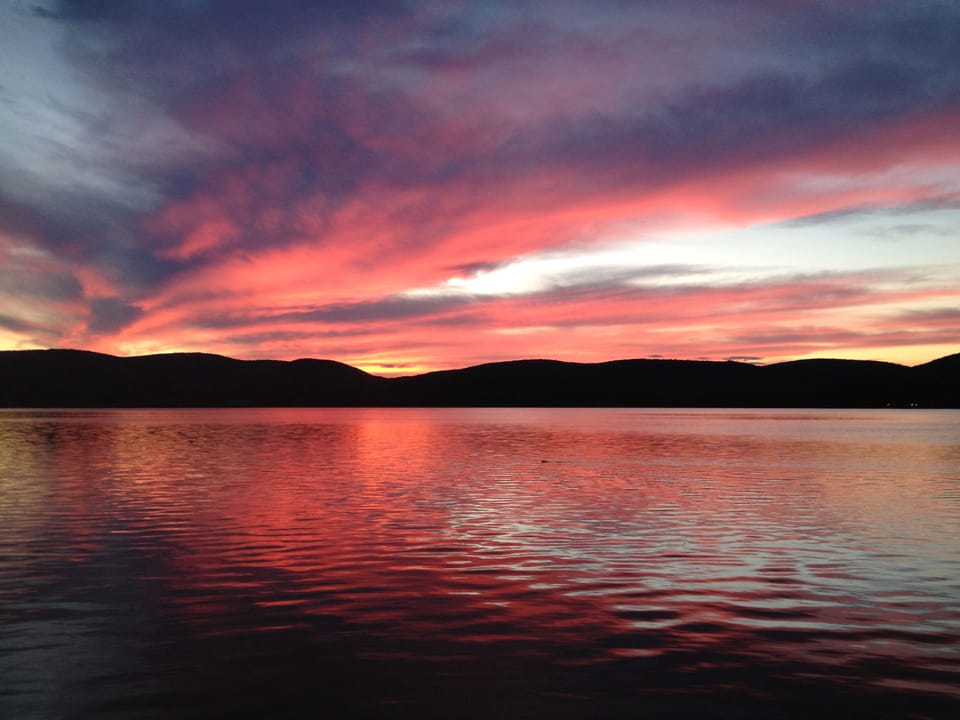 Richmond Pond is very private and often has stunning sunsets.