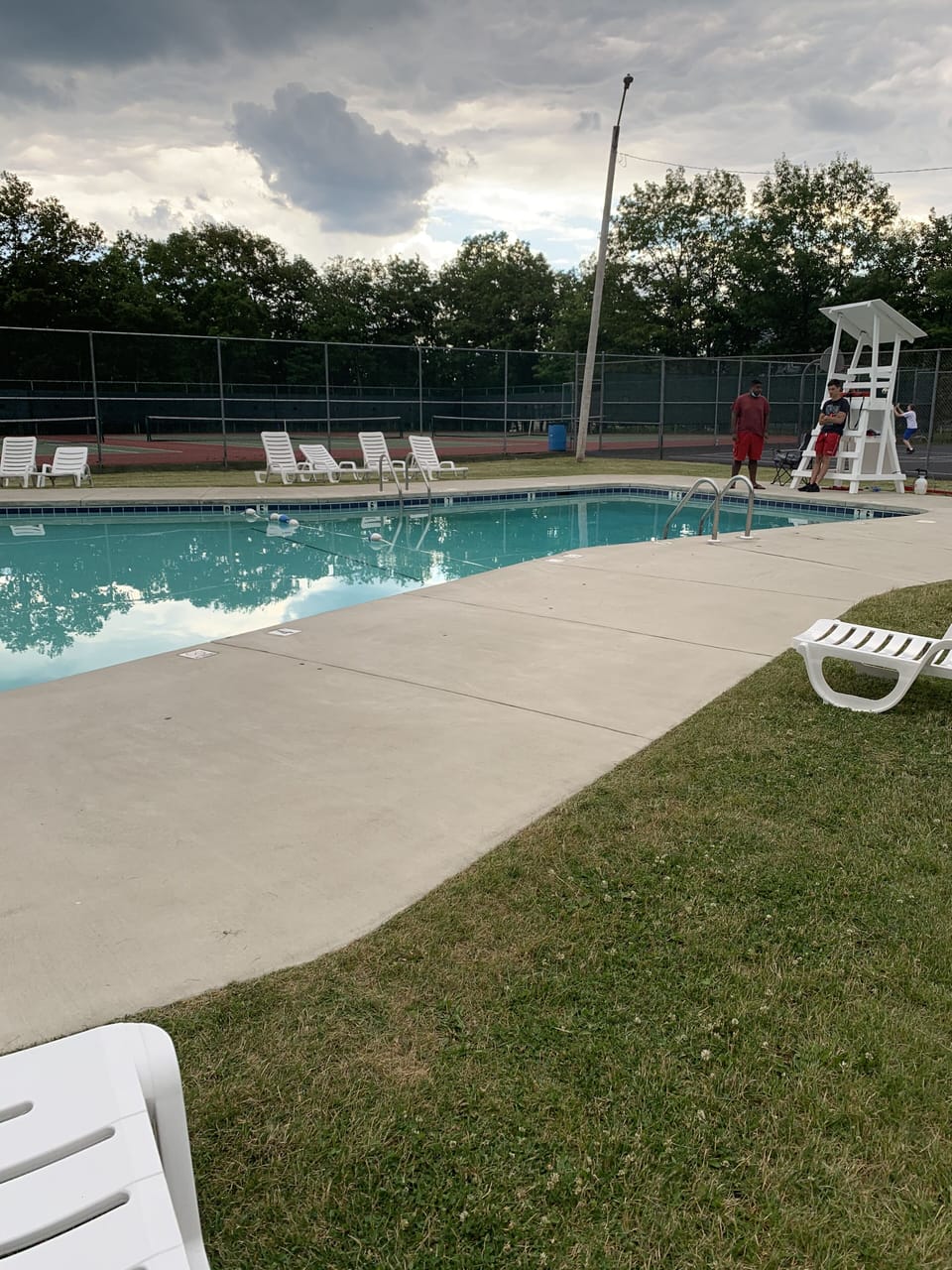 This pool Is not at the house this one of three pools in the community 