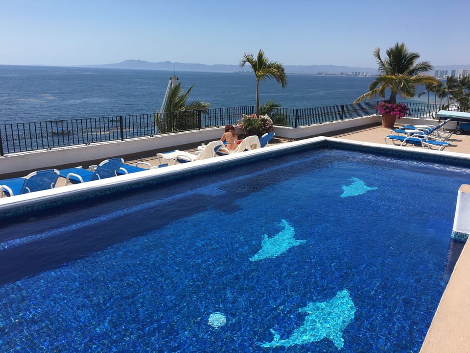 Pool facing north