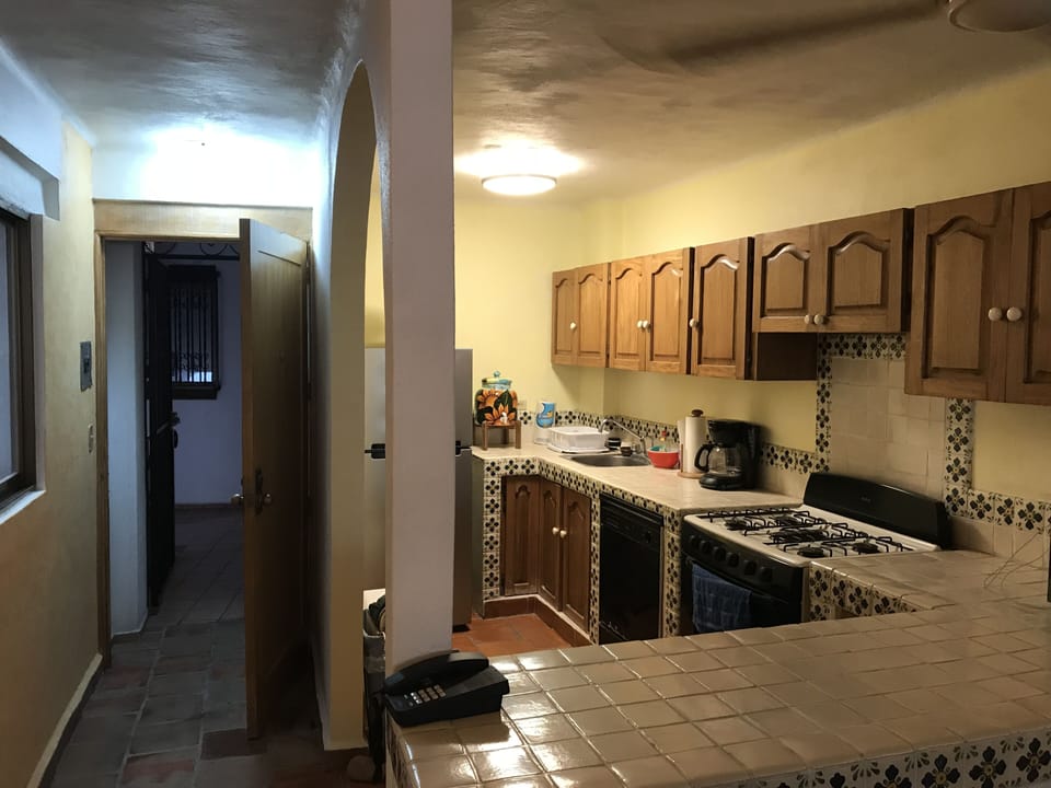 Entrance and kitchen
