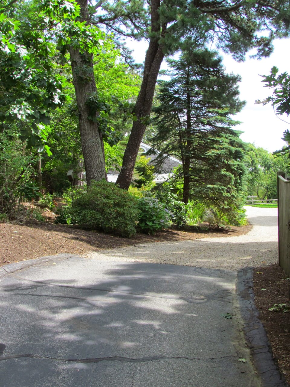 The driveway to the Outback