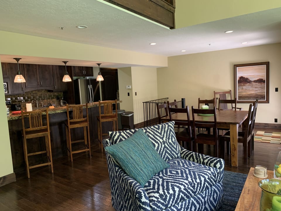 Combined living/dining and kitchen, great space for everyone to hang out!
