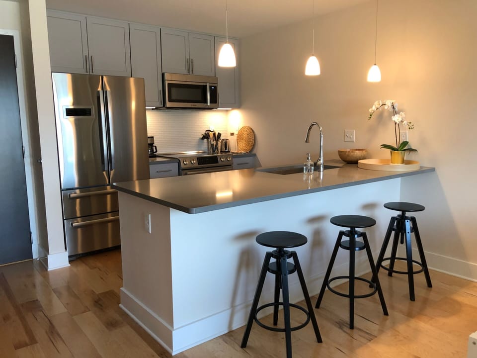 Very well outfitted gourmet kitchen with all new stainless appliances