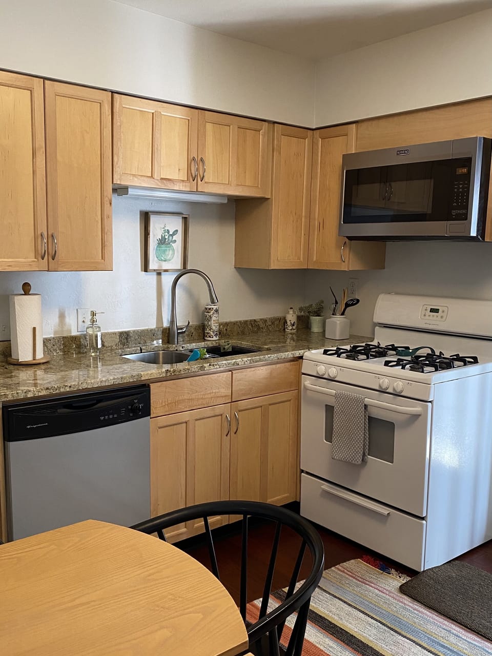 Gas range, dishwasher, microwave, smart oven