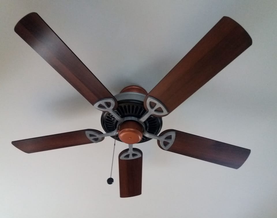 Ceiling fans in living room and all bedrooms.
