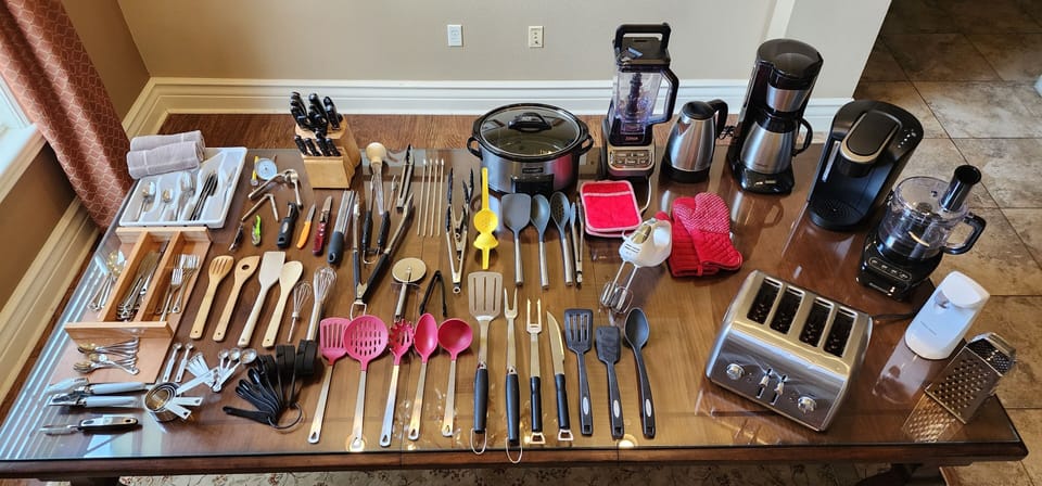 Small Appliances & Kitchen Drawer Inventory.