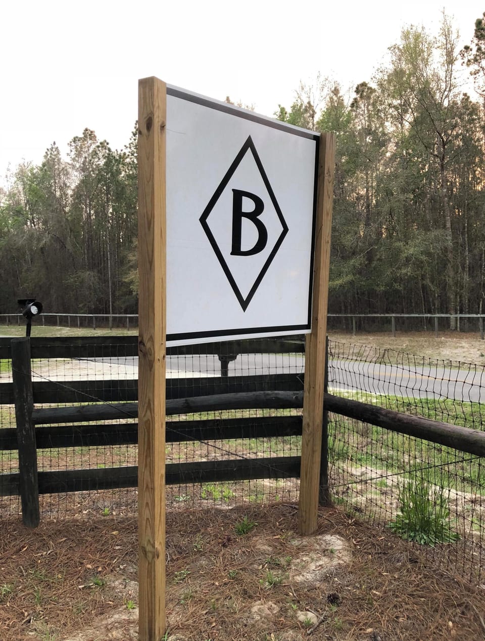 Lighted sign on driveway. Detailed directions to cottage provided. 