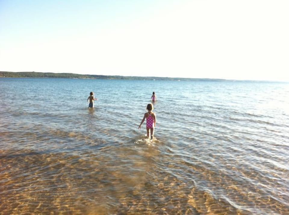 Kids playing at our wonderful beach.