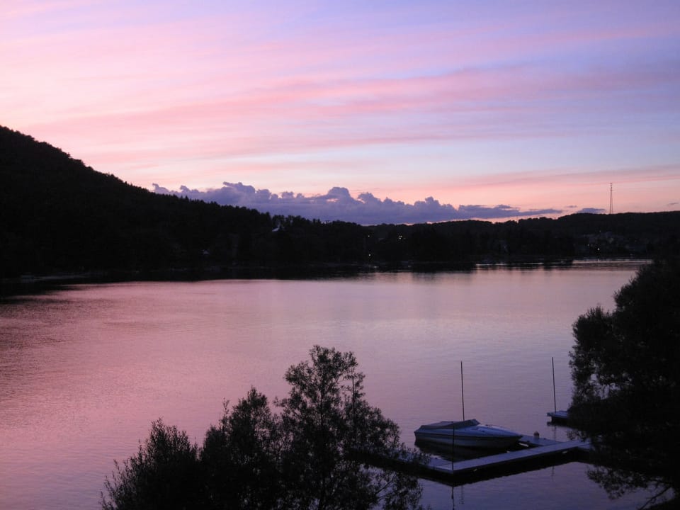Sunset views from deck