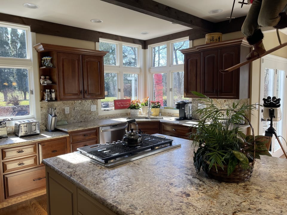 kitchen with stove top grill