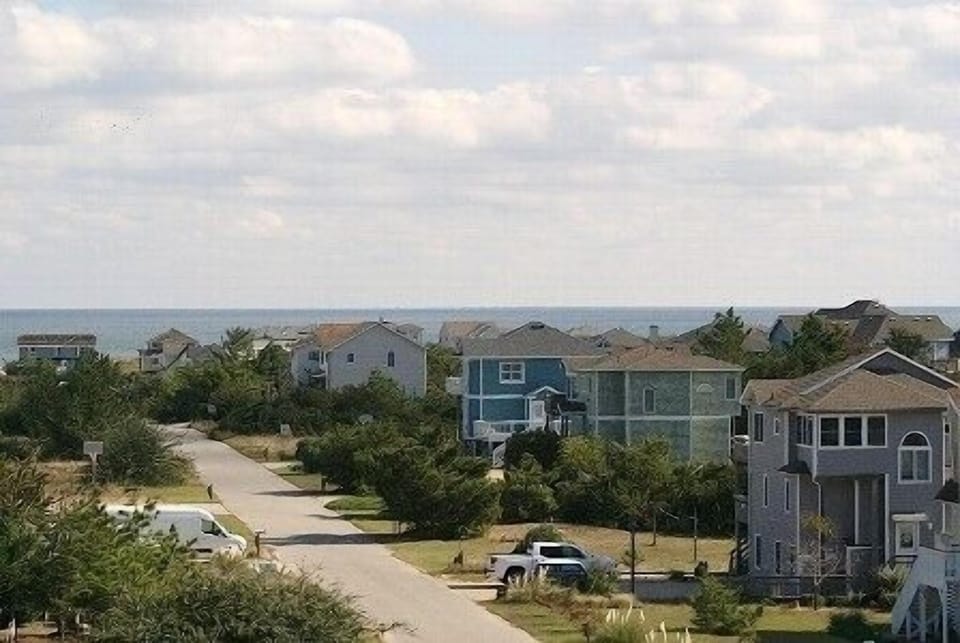 View of the ocean from the roof top deck