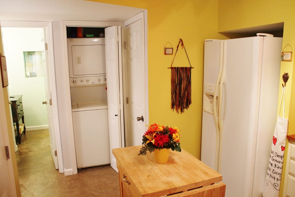 Washer/dryer with detergent