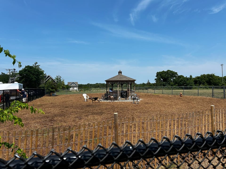 Dog park right down the street!