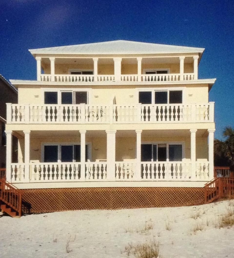 Beachside view of house. (Right side villa)