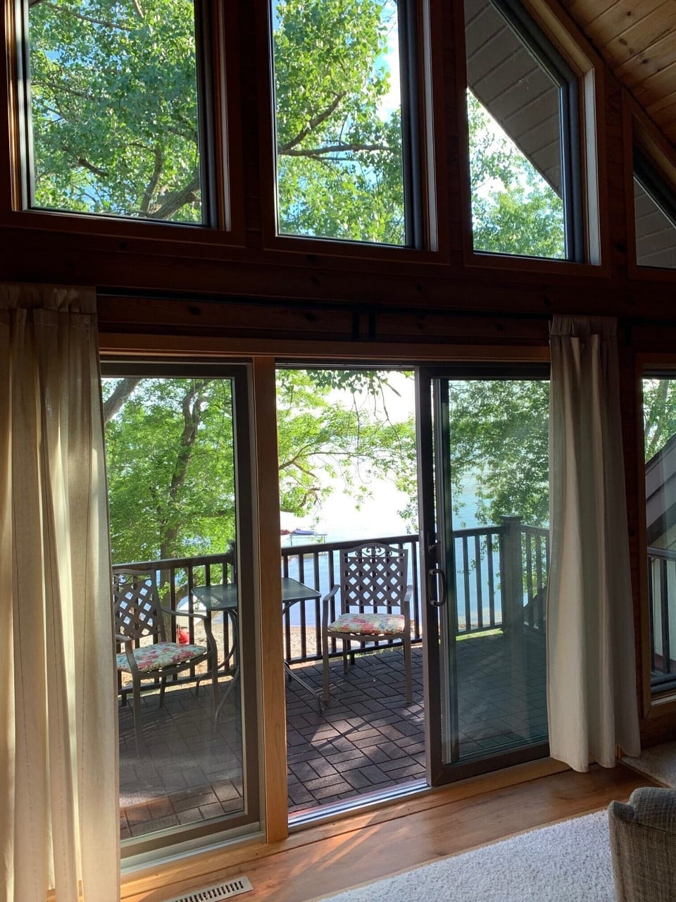 The balcony is inviting for morning coffee or watching the beautiful sunsets