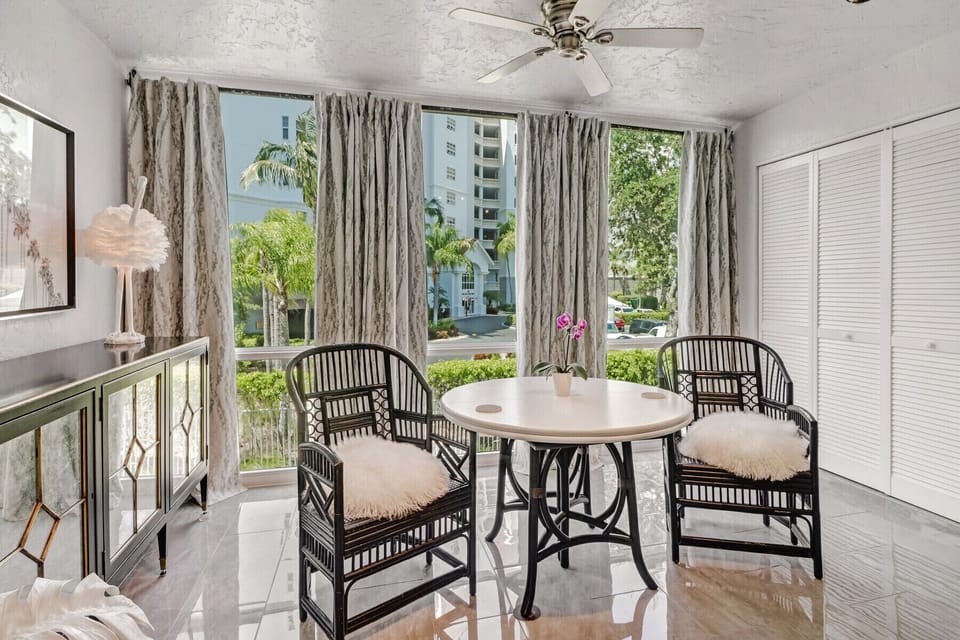 Love sitting in the dining area, never know when you might see a manatee!