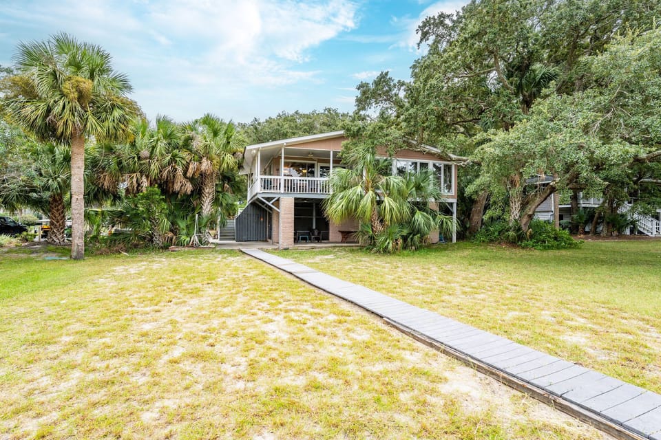 View of the house from the canal.