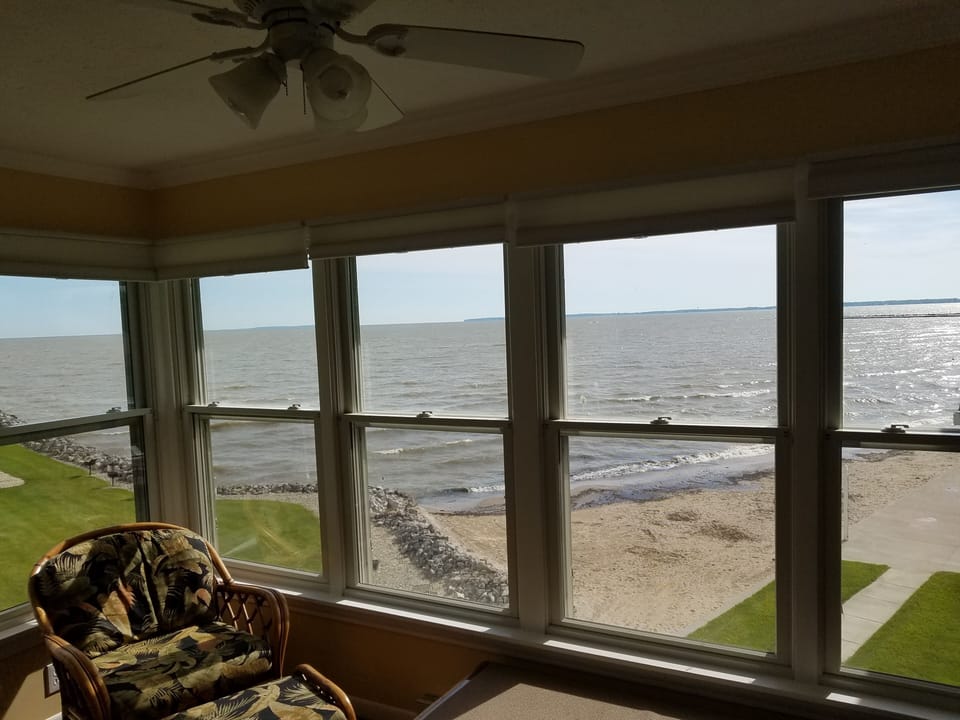 Bring a good book and enjoy the panoramic view of the Lake Erie islands.