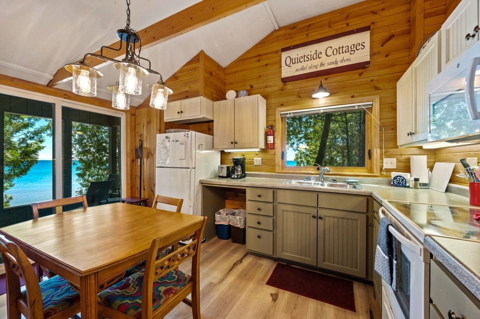Kitchen with View Toward Lake Michigan