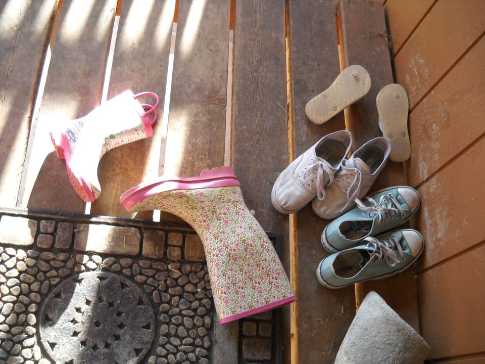 Shoes & Boots at Front Door! 