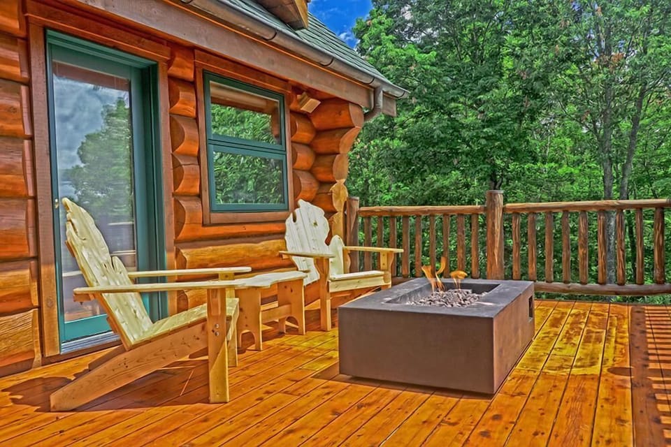 Gas Fire Pit - There Is Seating For 8