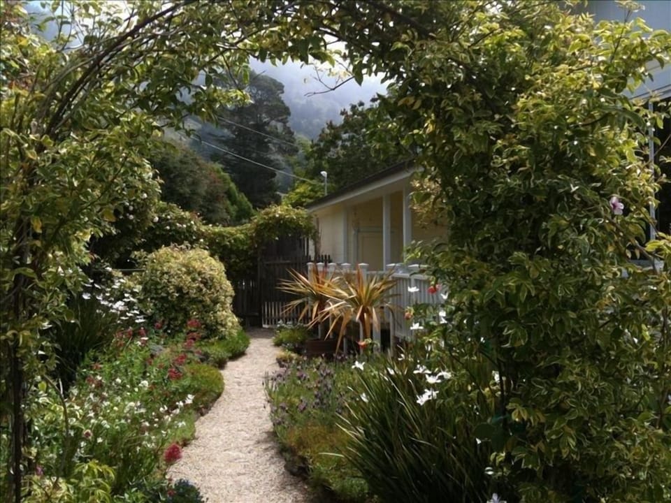 View to the front porch in November.